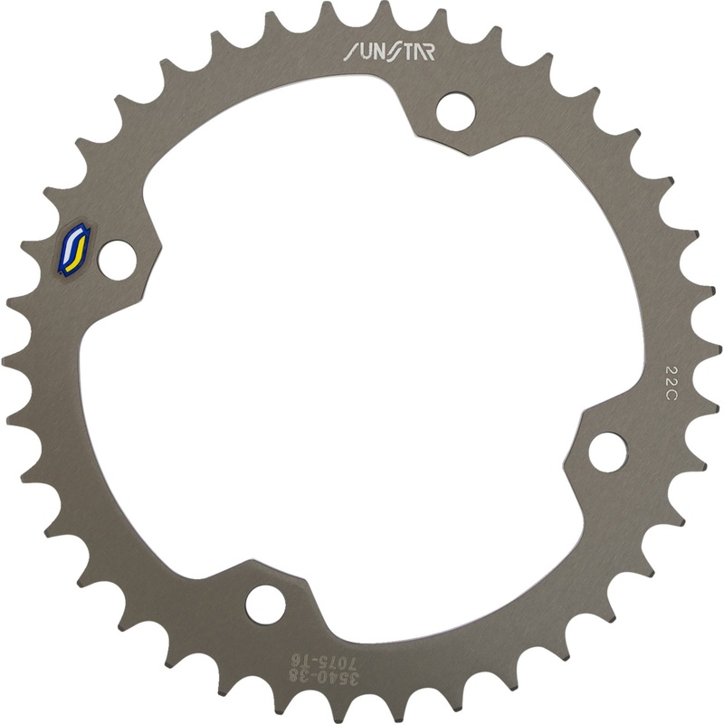 SUNSTAR SPROCKETS 1211-0270 5-354038 Aluminum Rear Sprocket Rear Sprocket - 38 Tooth - Yamaha - Works