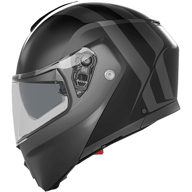 AGV 0100-2401 2118296002005M Streetmodular Resia Helmet Streetmodular Helmet - Resia - Matte Black/Gray - Medium