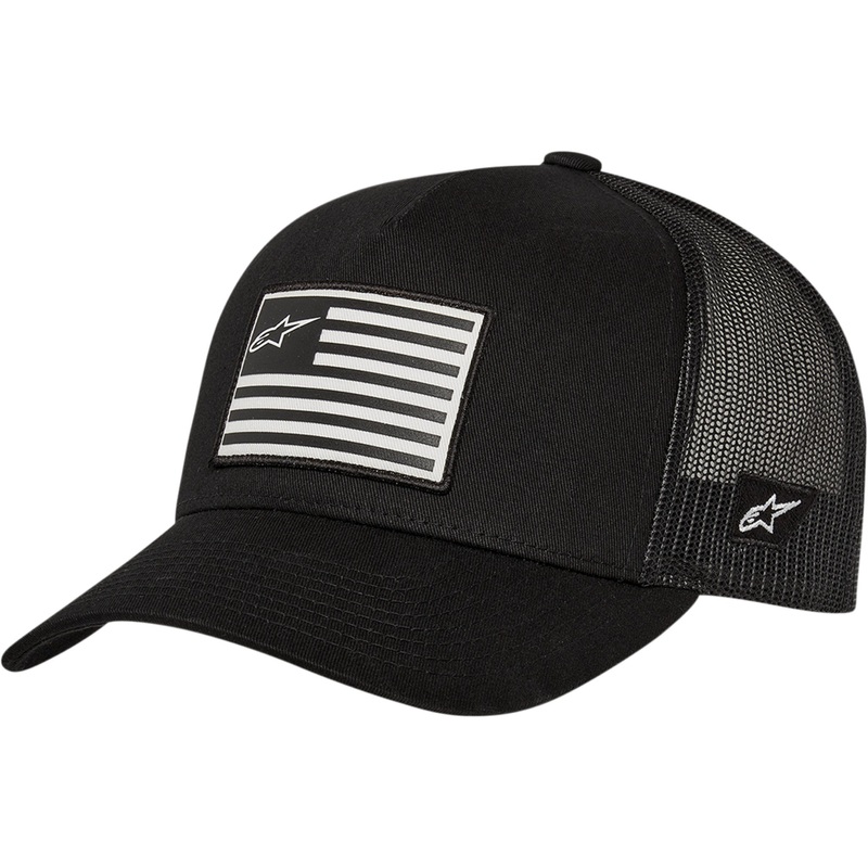 ALPINESTARS 2501-3624 1211810131010OS Flag Snapback Hat black/black - one size