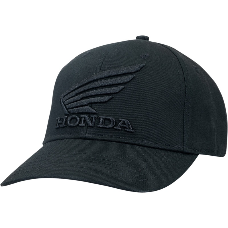 HONDA APPAREL 2501-3802 NP21A-H1826 Honda Curved Bill Hat Honda Blacked Out Hat - Black