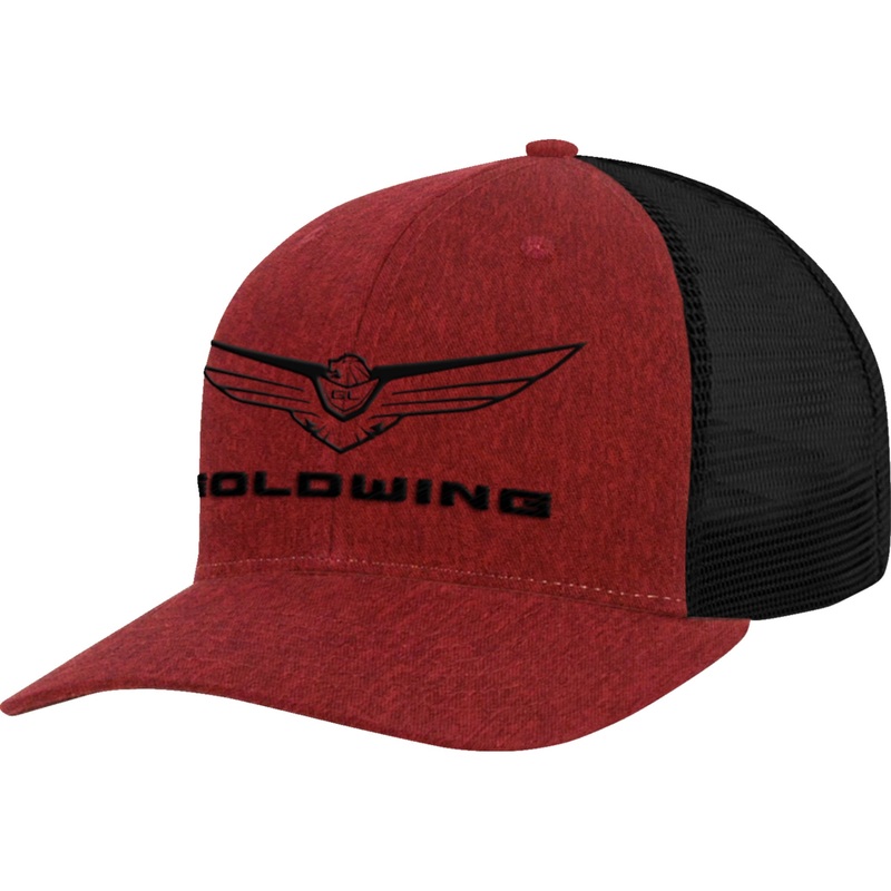 HONDA APPAREL 2501-3946 NP21A-H2491 Honda Goldwing Hat Goldwing Hat - Heather Red/Black