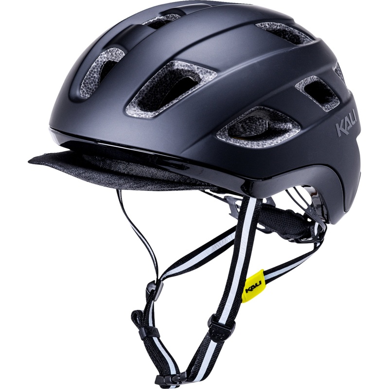 KALI 0151-0385 0250922117 Traffic 2.0 Solid Bicycle Helmet Traffic 2.0 Helmet - Matte Black - L/XL