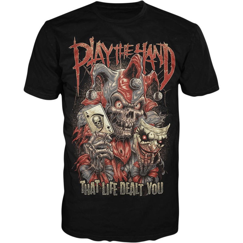 LETHAL THREAT 3030-21537 LT20894L Play the Hand T-Shirt black - large
