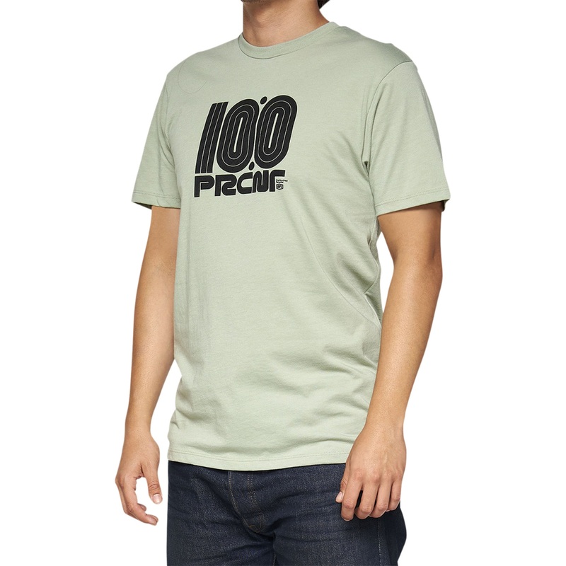 100% 3030-21075 32144-486-10 Pecten T-Shirt slate green - small