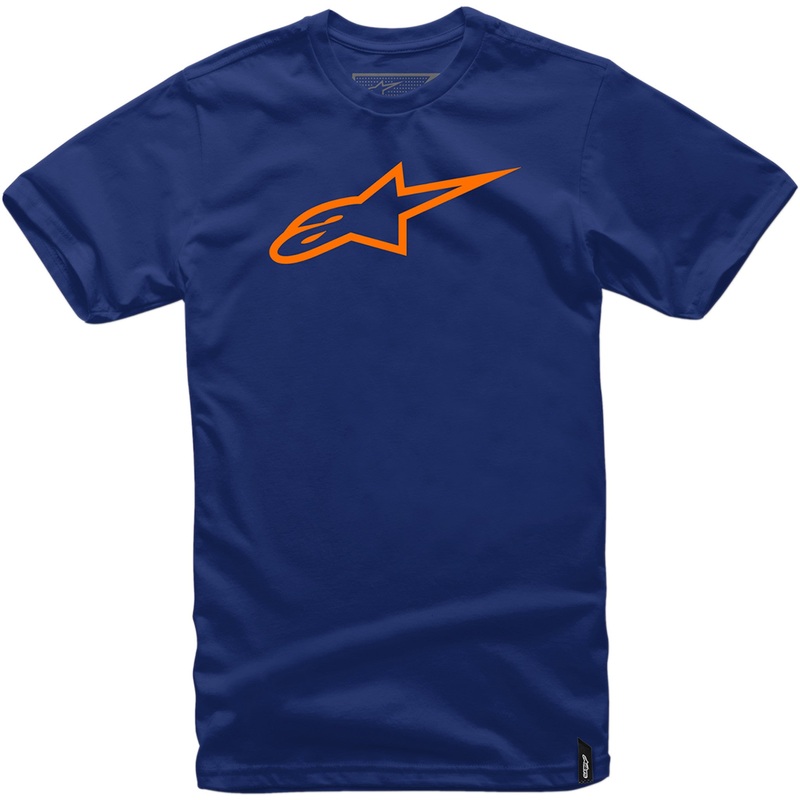 ALPINESTARS 3030-18661 1032720307032L Ageless Classic T-Shirt Ageless T-Shirt - Navy/Orange - Large