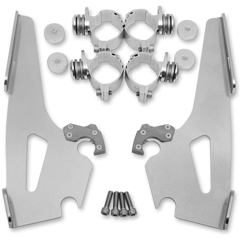 MEMPHIS SHADES 2321-0044 MEM8965 Fats/Slim Windshield Trigger-Lock Complete Mount Kit Fats/Slim Trigger Lock Mounting Kit - Narrow