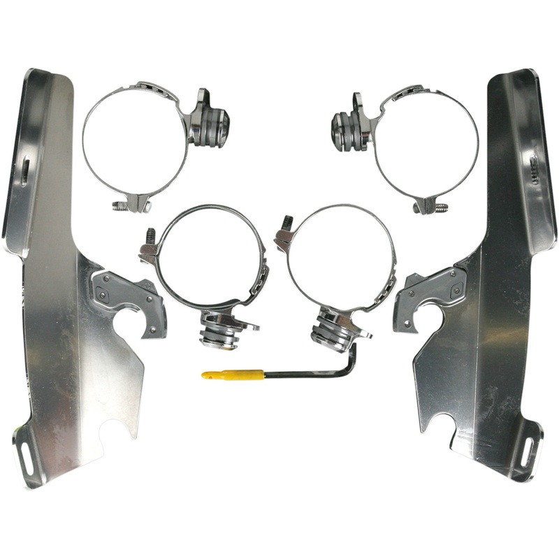 MEMPHIS SHADES 2321-0090 MEM8985 Fats/Slim Windshield Trigger-Lock Complete Mount Kit Fats/Slim Trigger Lock Mounting Kit - VTX 1800