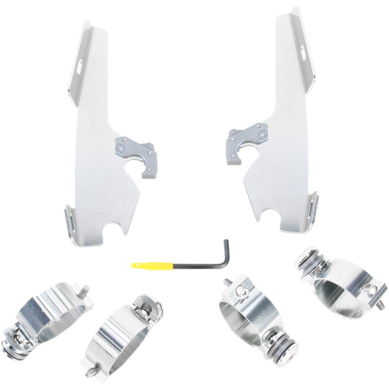 MEMPHIS SHADES 2321-0275 MEK1960 Fats/Slim Windshield Trigger-Lock Complete Mount Kit Fats/Slim Trigger Lock Mounting Kit - Fury