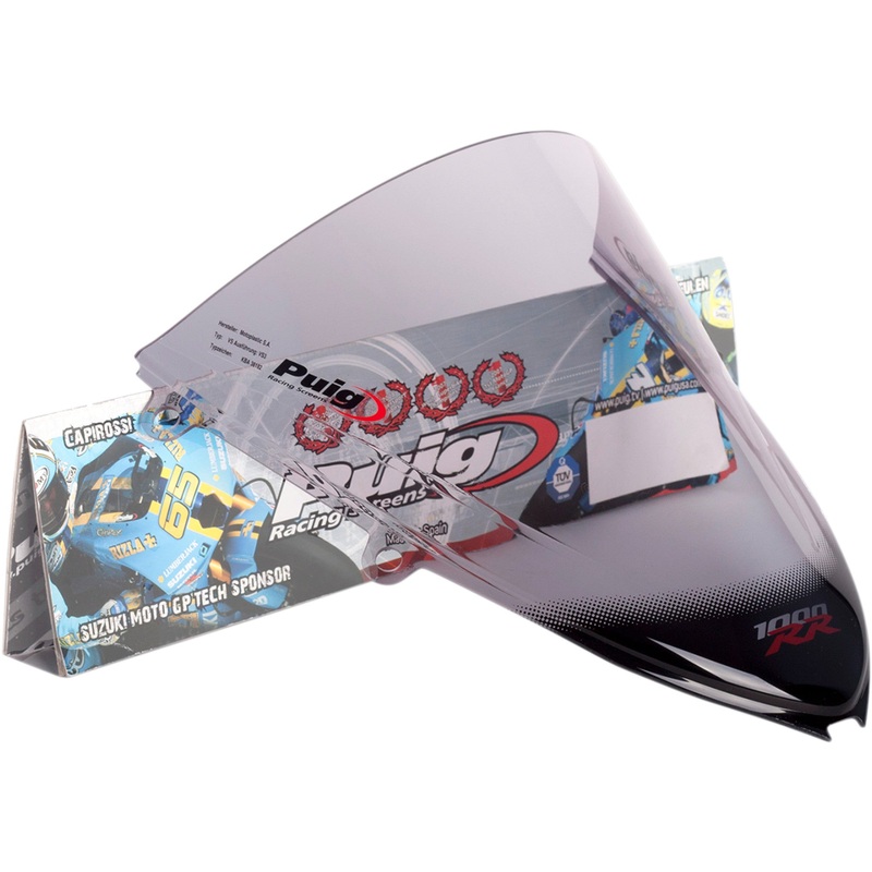 PUIG HI-TECH PARTS 2301-2318 4623H Z-Racing Windscreen Race Windscreen - 11-1/2" - Smoke - CBR1000RR