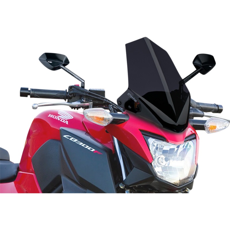 PUIG HI-TECH PARTS 2301-2493 7655F New Generation Windscreen 11-5/8" - dark smoke - cb300f