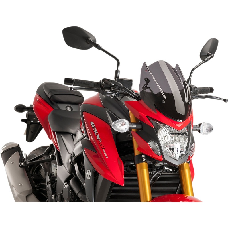 PUIG HI-TECH PARTS 2301-2551 9435F New Generation Windscreen 13" - dark smoke - gsxs750