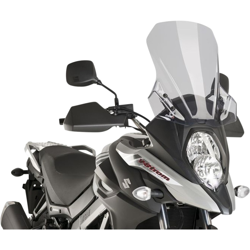 PUIG HI-TECH PARTS 2301-2554 9719H Touring Windscreen New Generation Windscreen - 17-3/8" - Smoke - V-Strom 650