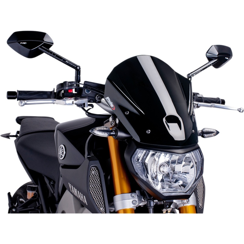 PUIG HI-TECH PARTS 2301-2583 6861N New Generation Windscreen 13-3/4" - black - mt09