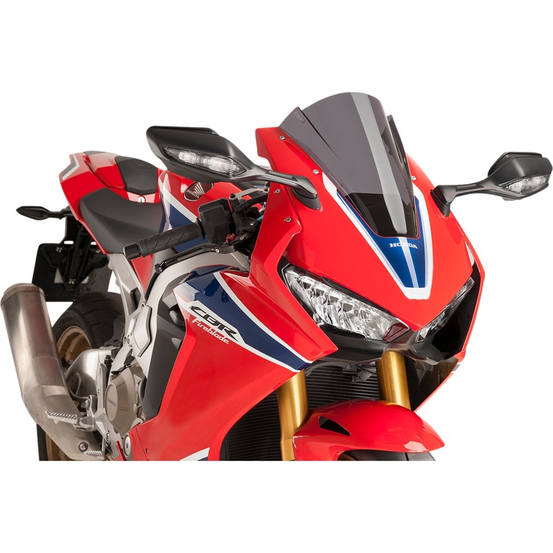 PUIG HI-TECH PARTS 2301-2689 9407F Z-Racing Windscreen Race Windscreen - 13" - Dark Smoke - Honda