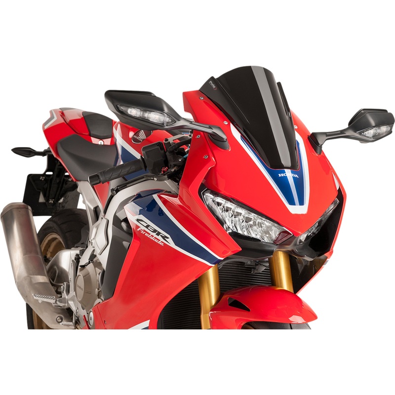 PUIG HI-TECH PARTS 2301-2691 9407N Z-Racing Windscreen Race Windscreen - 13" - Black - Honda