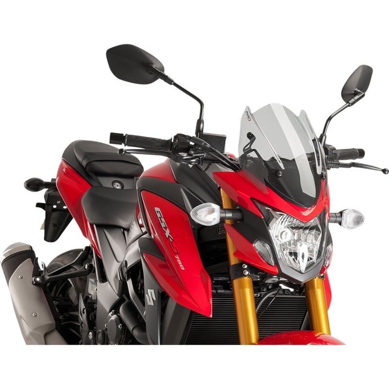 PUIG HI-TECH PARTS 2301-2704 9435H Naked New Generation Windshield Naked Sport Windscreen - 12-1/4" - Smoke - Suzuki
