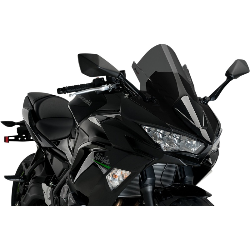 PUIG HI-TECH PARTS 2301-2991 3881F Z-Racing Windscreen Race Windscreen - 19" - Dark Smoke - Kawasaki