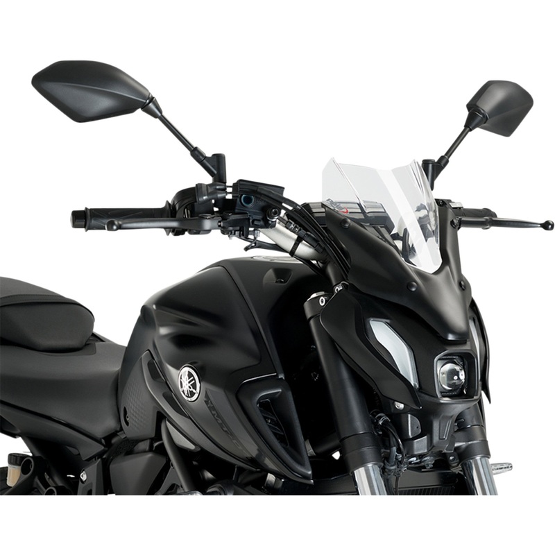 PUIG HI-TECH PARTS 2301-3053 20618W New Generation Windscreen 12-1/2" - clear - mt-07