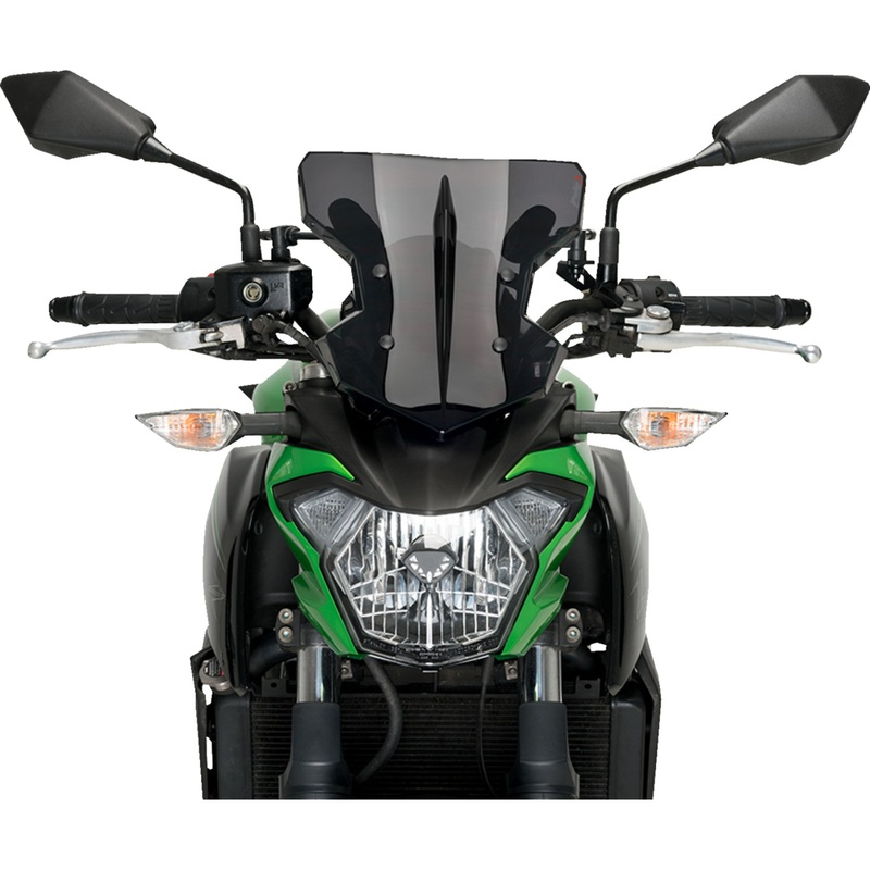PUIG HI-TECH PARTS 2301-3125 20335F Flanker Windshield 12-3/4" - dark smoke - kawasaki