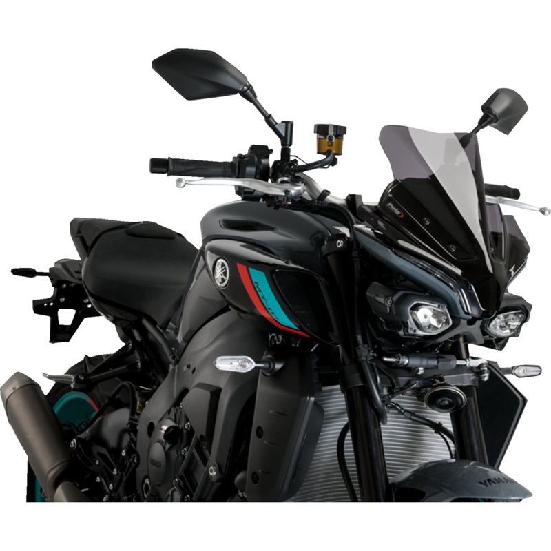 PUIG HI-TECH PARTS 2301-3138 21361F New Generation Sport Windshield 14" - dark smoke - mt-10/sp