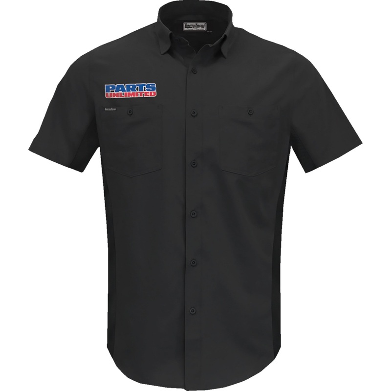 THROTTLE THREADS 3040-3151 PSU37ST26BK4X Parts Unlimited Vented Shop Shirt black - 4xl
