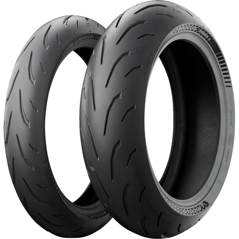 MICHELIN 0301-1002 82063 Power 6 Tire Tire - Power 6 - Front - 120/70ZR17 - (58W)