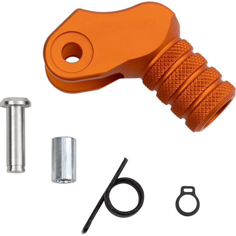 MOOSE OFFROAD 1602-1646 81-0000-10-40 Knurled Shift Tip Knurled Shift Lever Tip - 20 mm - Orange
