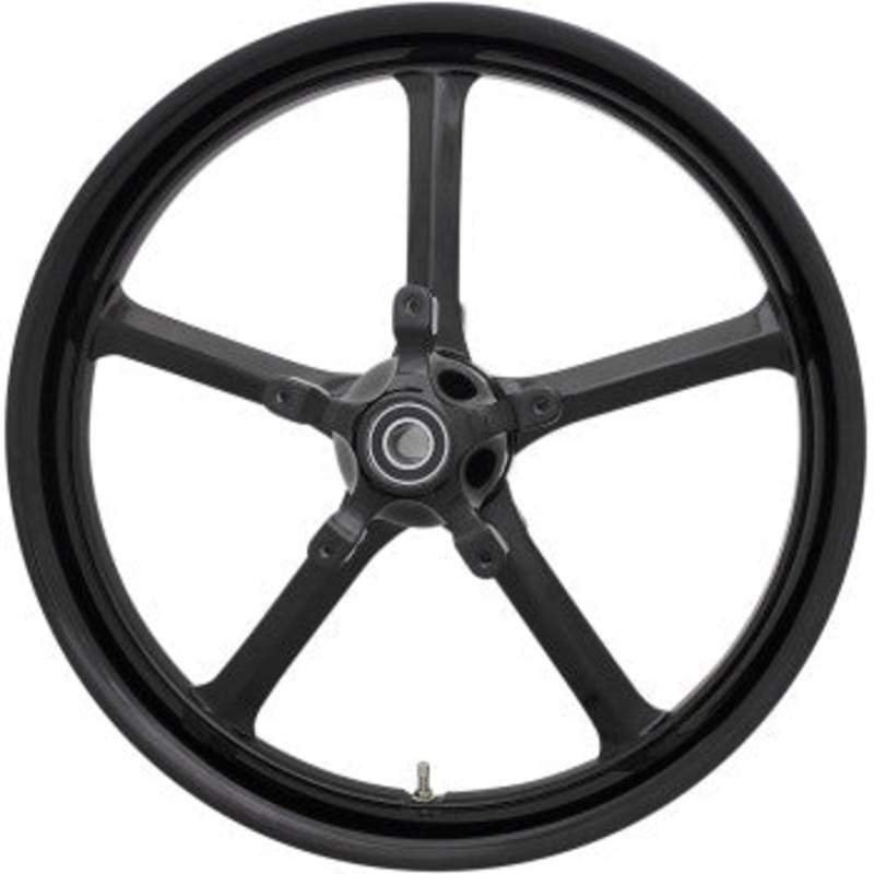 (OPEN BOX) COASTAL MOTO 0201-2291 2502-ROC-213-B Rockstar Moto Forged Aluminum Front Wheel - Dual Disc/ABS - Black - 21"x3.25"-FL