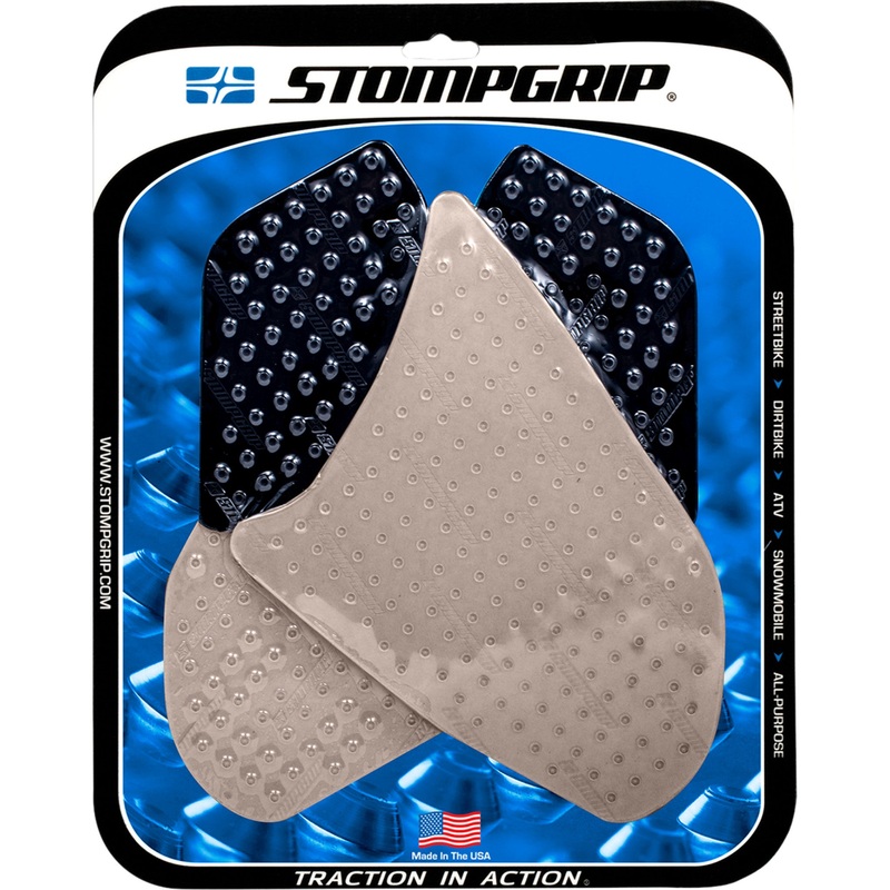 STOMPGRIP 4320-1078 55-10-0021H Volcano Profile Traction Pad Tank Kit Traction Kit - Clear - Honda