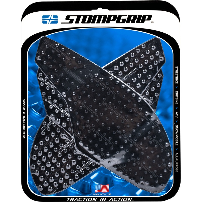 STOMPGRIP 4320-1866 55-10-0078B Volcano Profile Traction Pad Tank Kit Traction Kit - Black - Triumph