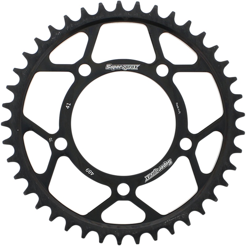 SUPERSPROX 1210-1914 RFE-489-41-BLK Racing Steel Rear Sprocket Rear Sprocket - 41 Tooth