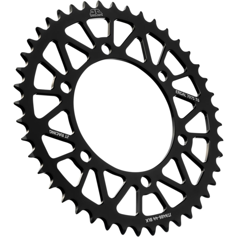 JT SPROCKETS 1211-2664 JTA486.44BLK RaceLite Aluminum Rear Sprocket Rear Sprocket - Kawasaki/Yamaha - Black - 44-Tooth