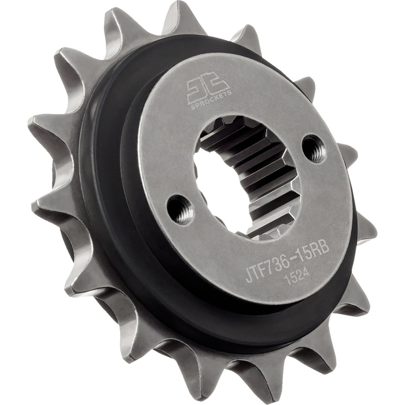 JT SPROCKETS 1212-2339 JTF736.15RB Countershaft Front Sprocket Front Sprocket - Rubber Cushioned - 15 Tooth - Ducati