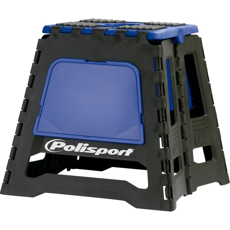 POLISPORT 4101-0566 8981500003 Folding MX Bike Stand Bike Stand - MX - Folding - Black/Blue