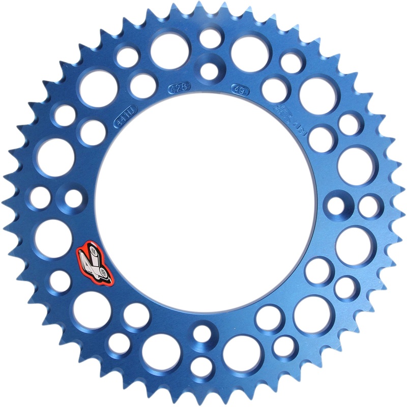 RENTHAL 1211-1725 441U-428-49GPBU Rear Sprocket Sprocket - Blue - 49 Tooth