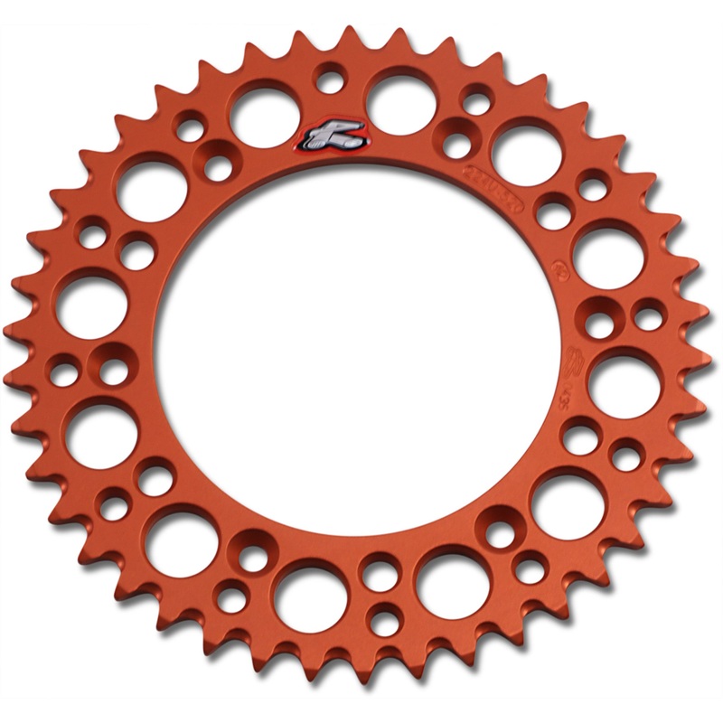 RENTHAL 1211-2469 224U-520-42GPOR Rear Sprocket Sprocket - Orange - 42 Tooth