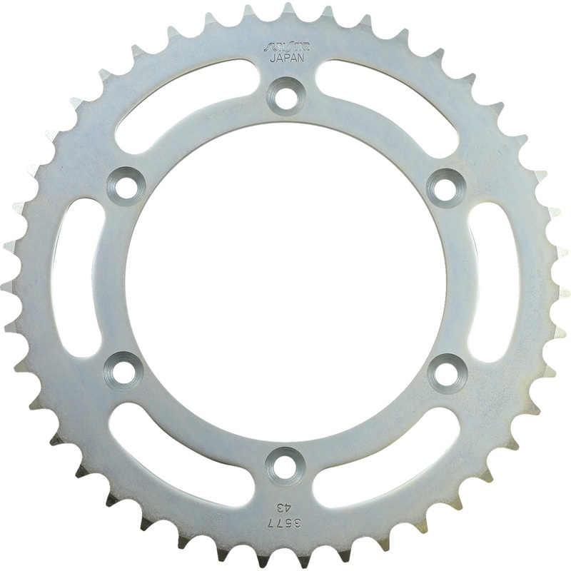 SUNSTAR SPROCKETS 1210-0610 2-357743 Steel Rear Sprocket Rear Sprocket - 43 Tooth - Suzuki