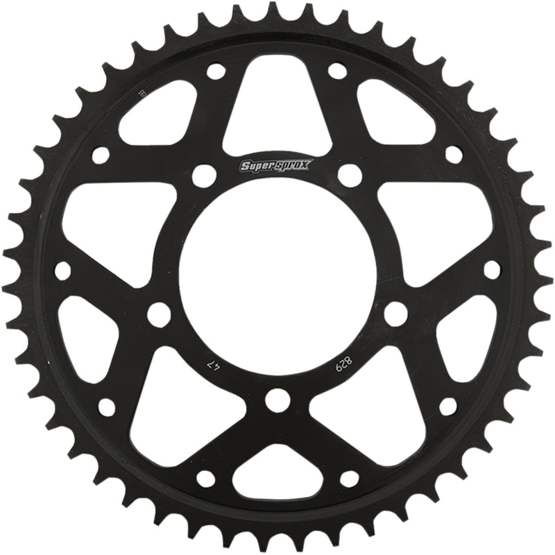 SUPERSPROX 1210-1929 RFE-829-47-BLK Racing Steel Rear Sprocket Rear Sprocket - 47 Tooth