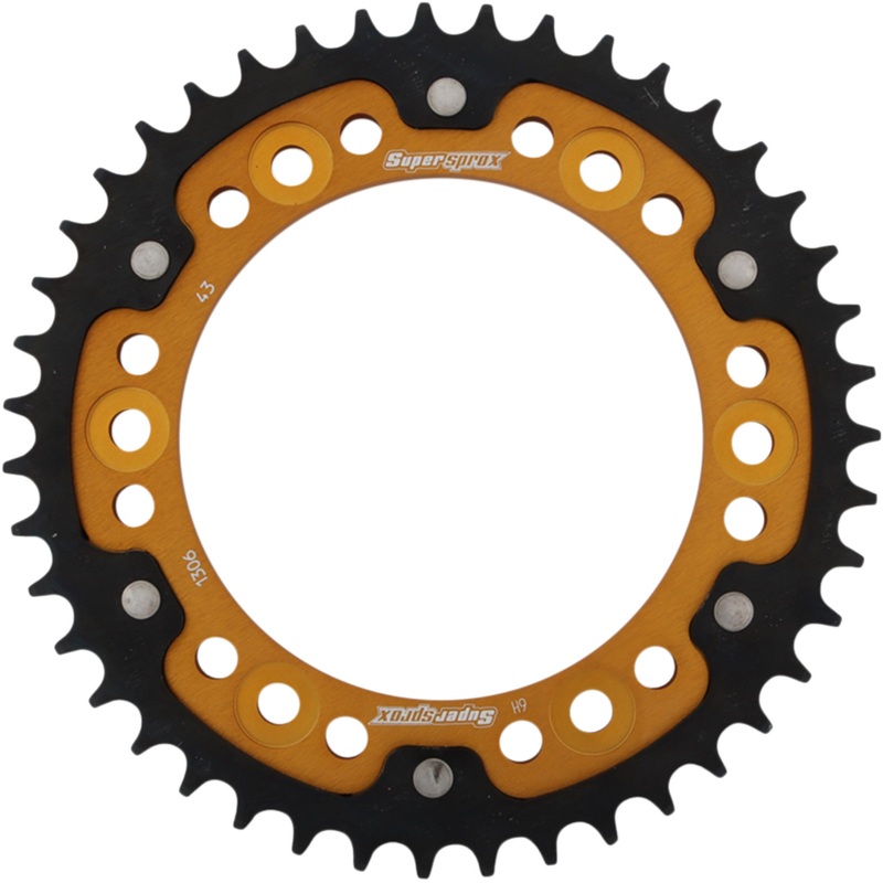 SUPERSPROX 1210-1946 RST-1306-43-GLD Stealth Rear Sprocket 43 tooth - gold - honda