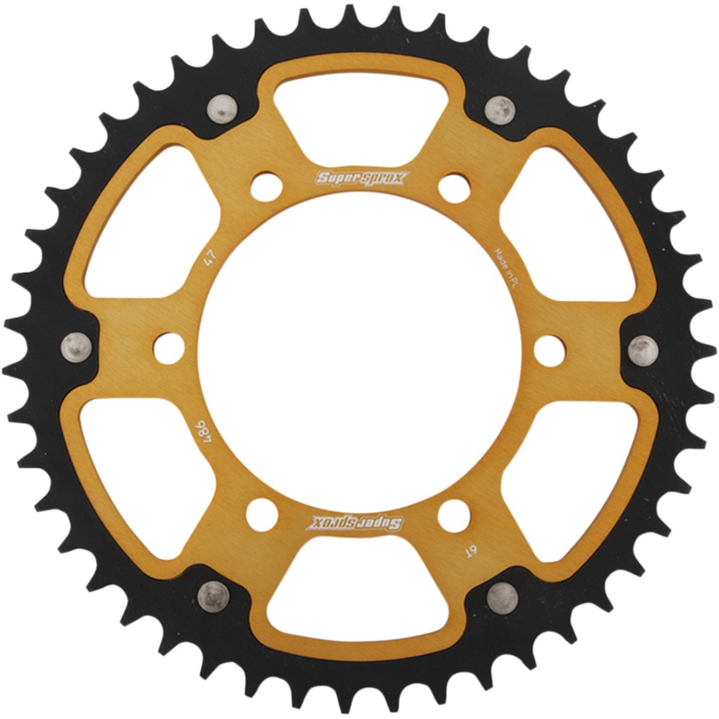 SUPERSPROX 1210-2013 RST-486-47-GLD Stealth Rear Sprocket 47 tooth - gold - kawasaki/yamaha/suzuki
