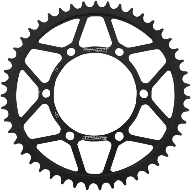 SUPERSPROX 1210-2202 RFE-2012-47-BLK Racing Steel Rear Sprocket Rear Sprocket - 47 Tooth