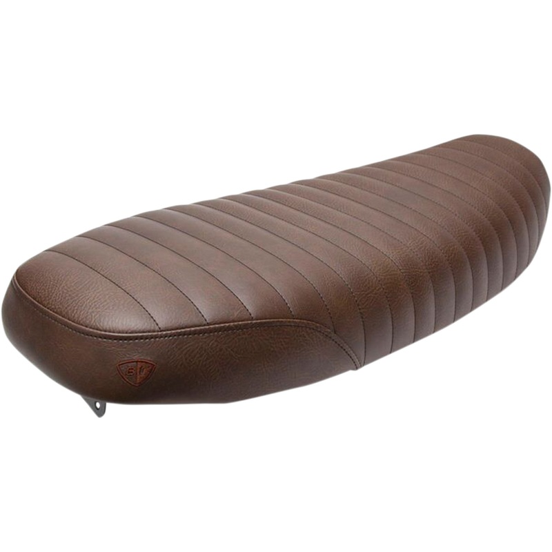 BRITISH CUSTOMS 0810-1958 BC407-027-BR Slammer Vinyl Seat Slammer Seat - Brown