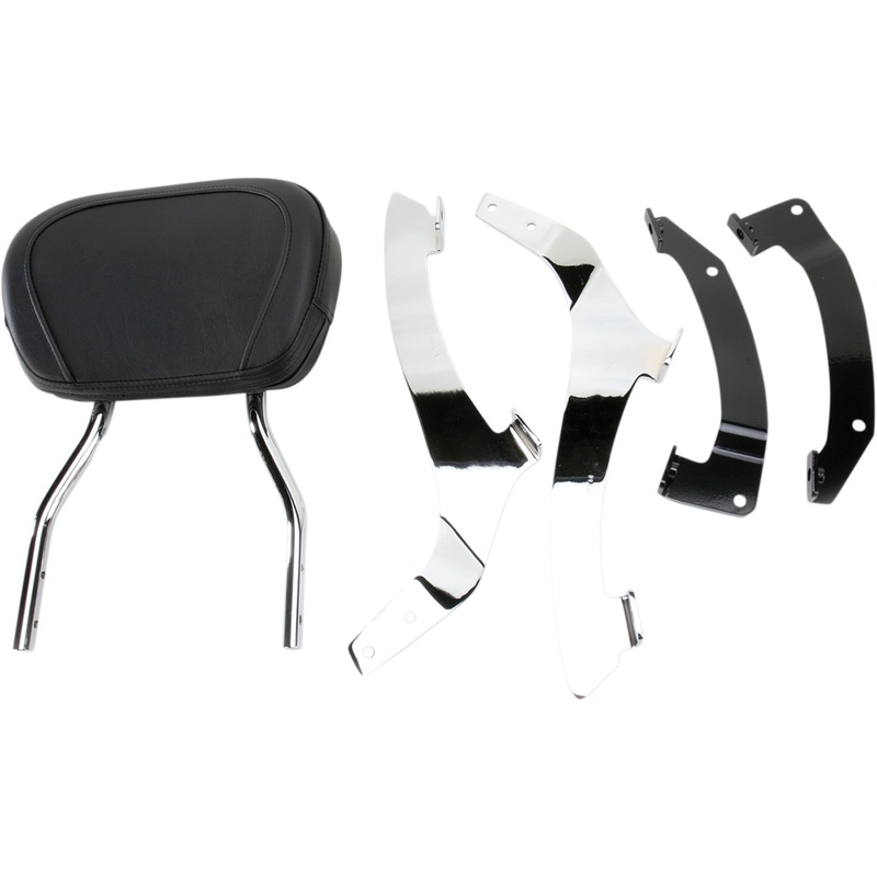 COBRA 1501-0350 02-8634 Round Sissy Bar Kit Sissy Bar - Short - Chrome - VT1300CS