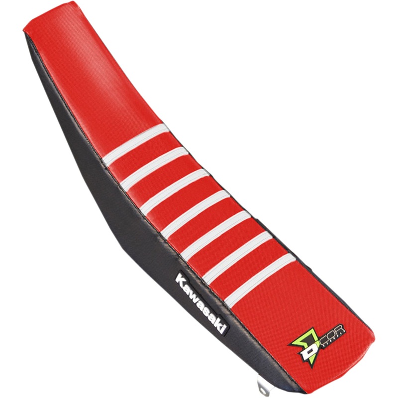 D'COR VISUALS 0821-3155 30-20-467 Seat Cover black/red/white - kx250f/450f '16-'20