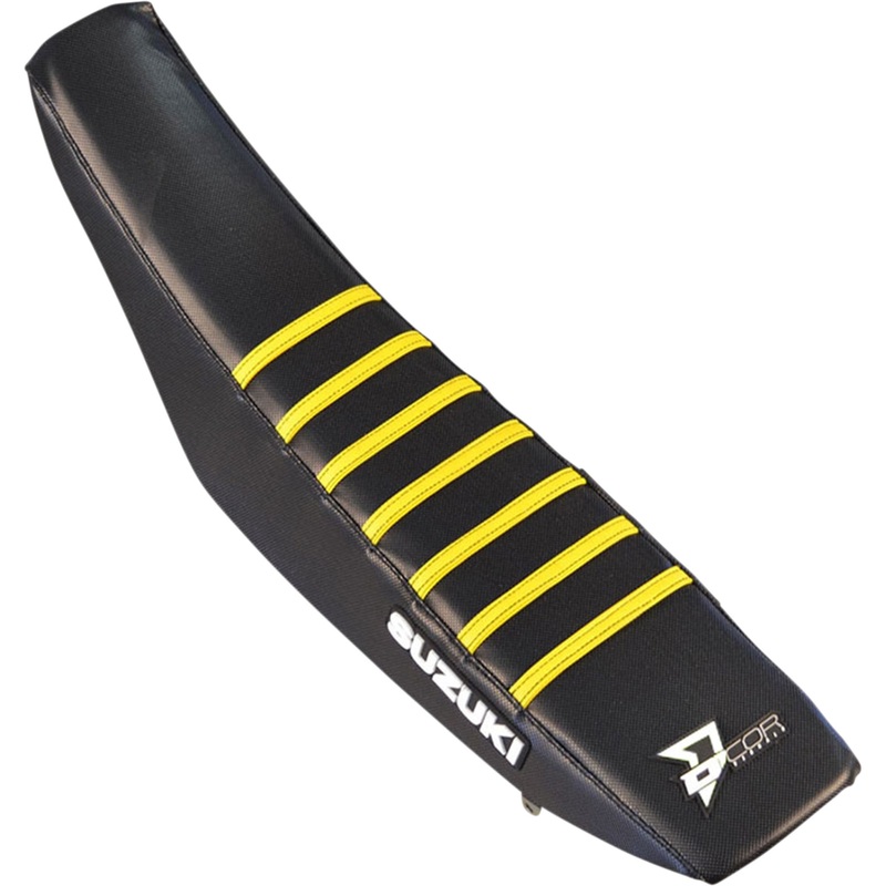D'COR VISUALS 0821-3413 30-40-126 Seat Cover black/yellow - rm '01-'08