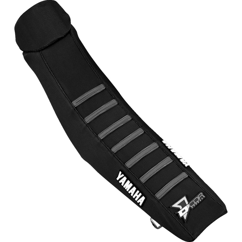 D'COR VISUALS 0821-3489 30-50-147 Seat Cover black w/ gray ribs - yz '22-'25