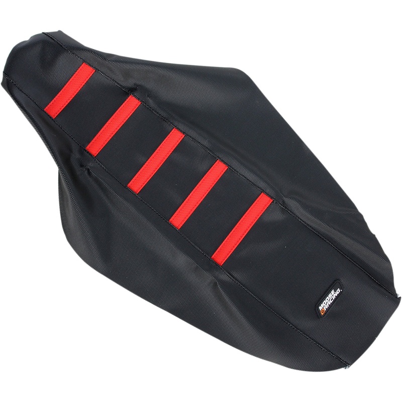 MOOSE OFFROAD 0821-1784 CR12500-331RT Ribbed Seat Cover black cover/red ribs - honda