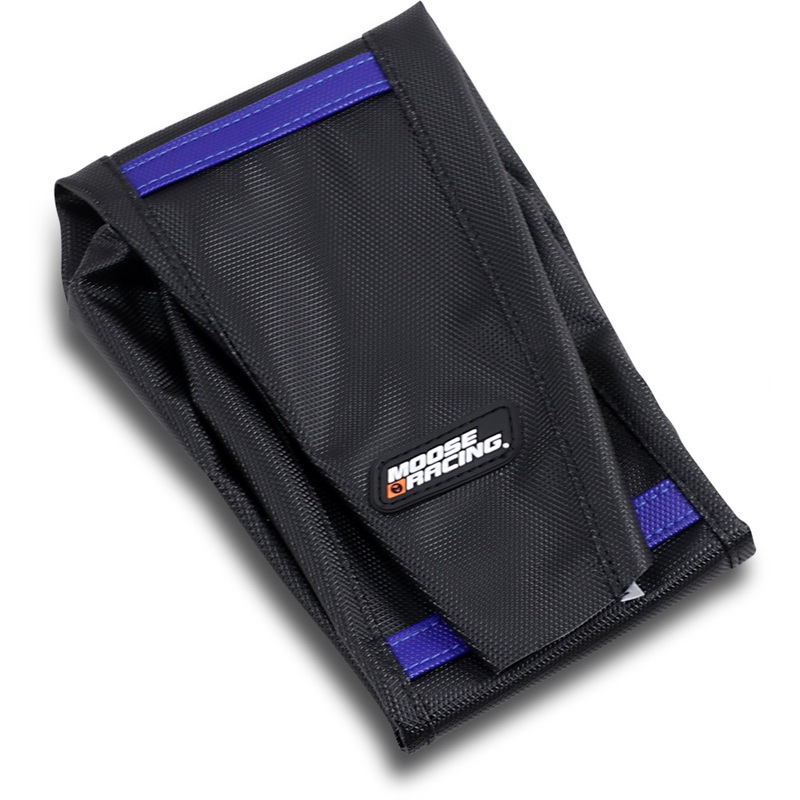 MOOSE OFFROAD 0821-3067 HQV45018-332 Ribbed Seat Cover black cover/blue ribs - husqvarna