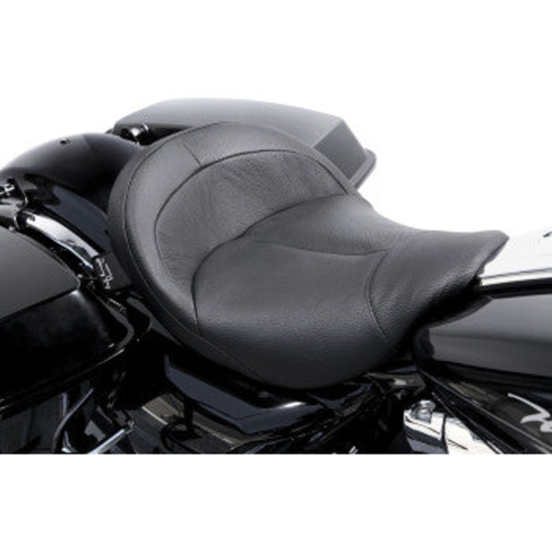 (OPEN BOX) DANNY GRAY 0801-0861 FA-DGE-0270 BigIST Solo Seat - Black Leather - FL '08-'20