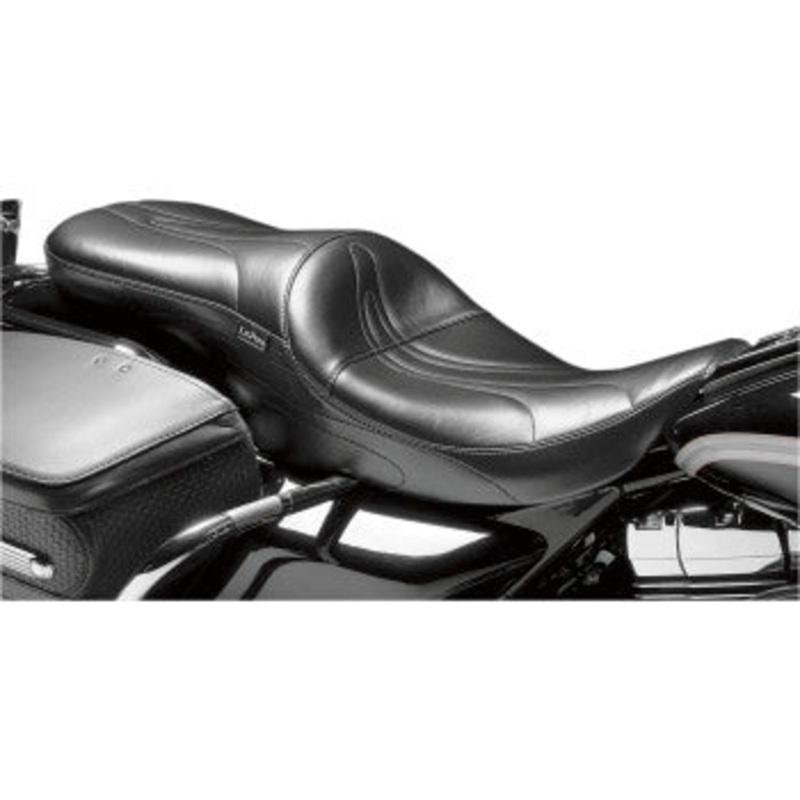 (OPEN BOX) LE PERA 0801-0378 LK-907 Sorrento 2-Up Vinyl Seat - FLHT '08+